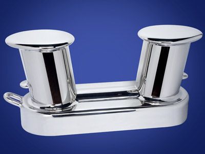 Cunho de amarração para píer - Aritex - para barco / duplo / em aço inoxidável