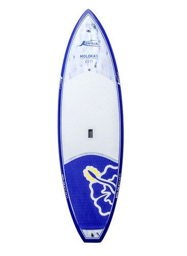 Prancha de stand-up paddle wind-sup - Molokai 8.11 Carbone - Kona Windsurfing - em bambu