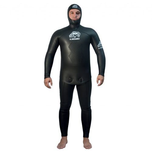 Roupa completa de neoprene para pesca submarina - ABYSS 15 - H. Dessault - de duas peças / com capuz / 7,5 mm