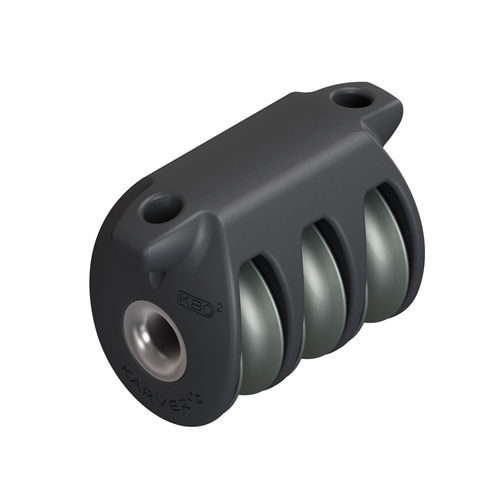 Moitão triplo - KBO2 - KARVER SYSTEMS - de retorno / com fixação têxtil / com rolamento de rolos