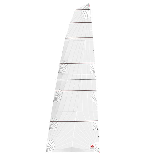 Vela mestra - DELTA  à corne - DELTA Voiles - para veleiro de cruzeiro / corte trirradial