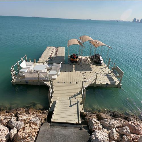 Píer flutuante - Rotodock - PMS DockMarine - modular / de atracação / para marina