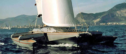 Iate à vela trimarã - TRIS 50 - Cantieri Magazzù - de cruzeiro / de popa aberta