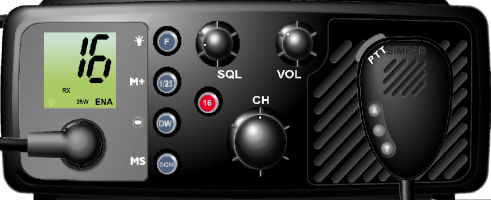Rádio náutico - SIMRAD® RT64  - MI Simulators - para navio / VHF