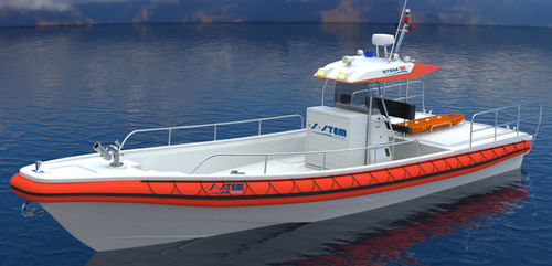 Barco profissional barco-patrulha - 12 - Stem Marine - barco salva-vidas / barco de combate a incêndio / com motor de centro hidrojato