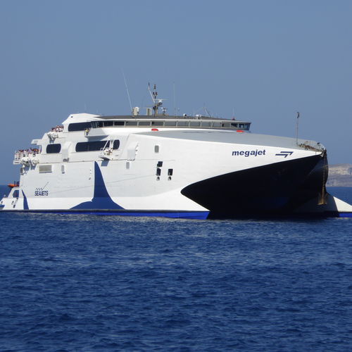 Ferry para transporte de veículos catamarã - MEGA JET - INCAT - de alta velocidade