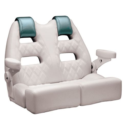 Assento de piloto - MAKO 42"  - Llebroc Industries - para barco / com apoio de braços / de 2 lugares