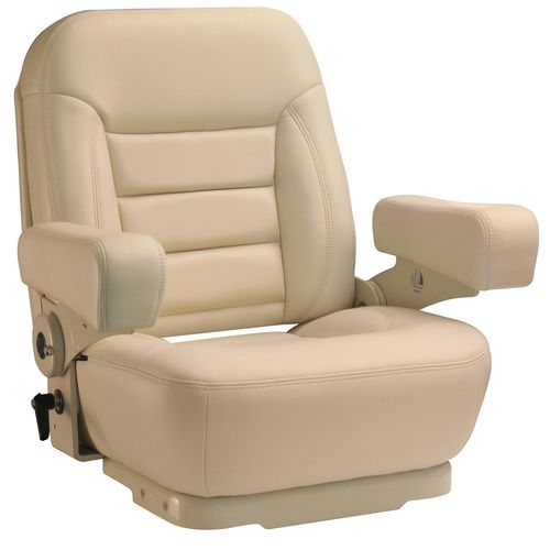 Assento de piloto - LX LOW BACK 28 - Llebroc Industries - concha / de operador / para barco