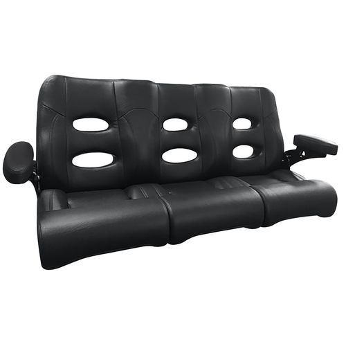 Banco para barco - BILLFISH 60 - Llebroc Industries - de 3 lugares / preto / cinza