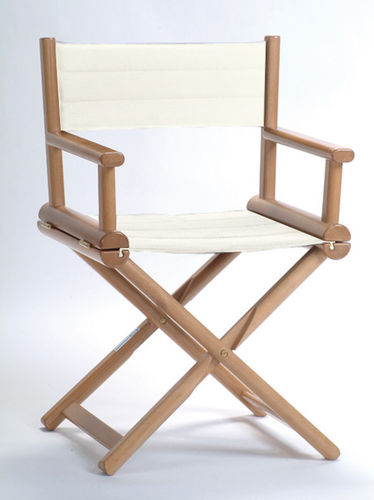 Cadeira estilo diretor de cinema para barco - OVAL | 1DCT.E - Valdenassi - para iate / dobrável / branca