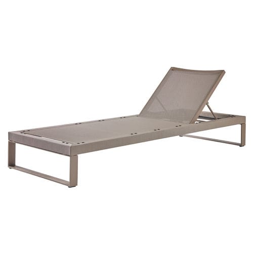 Cadeira espreguiçadeira para iate - KONFY 21  | Sofa base/Chaise Lounge 200 - Valdenassi - marrom / cinza / sem braços