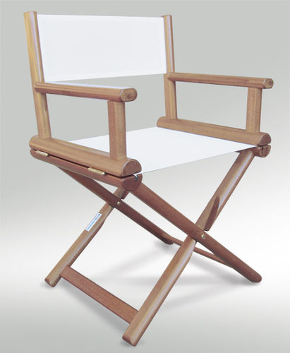 Cadeira estilo diretor de cinema para barco - OVAL | 1DCT.N - Valdenassi - para iate / dobrável / branca