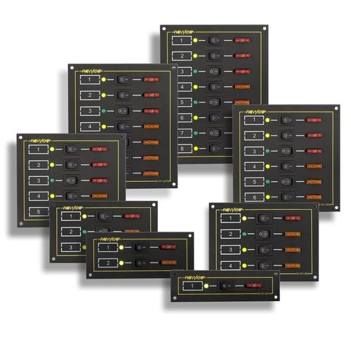 Quadro elétrico para barco - NL101-008 - NAVYLEC - de corrente / LED