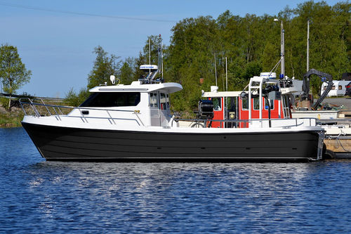 Barco profissional barco de trabalho - 34 - Kulkuri-Veneet Oy - com motor de centro
