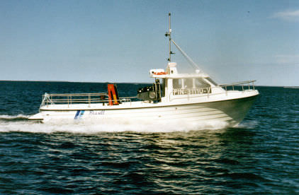 Barco profissional barco de pesca profissional - KULKURI 34 - Kulkuri-Veneet Oy - com motor de centro