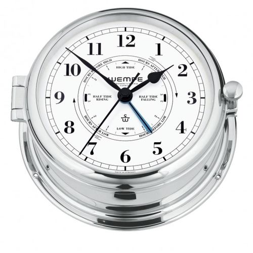 Relógio analógico - ADMIRAL II - Gerhard D. WEMPE KG Division Chronometerwerke - em latão / em cromo / com indicador de maré