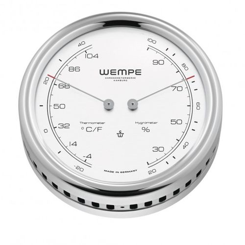Termômetro analógico - CW250015 - Gerhard D. WEMPE KG Division Chronometerwerke - higrômetro / em alumínio / ºC