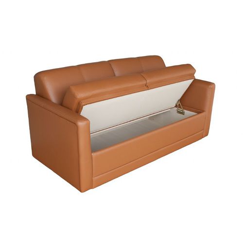 Sofá para iate - COMPanion 53-S60B - Glastop Inc. - de 2 lugares / com compartimento de arrumação