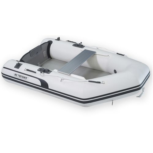 Barco inflável com motor de popa - TWA180 - 3D MARINE - dobrável / open / em alumínio