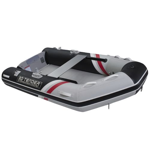 Barco inflável com motor de popa - V-SHAPE 270 - 3D MARINE - de casco rígido (RIB) / dobrável / open
