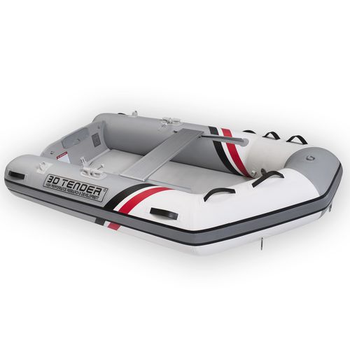 Barco inflável com motor de popa - V-SHAPE 230 - 3D MARINE - de casco rígido (RIB) / dobrável / open