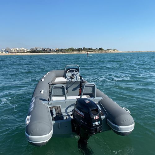 Barco inflável com motor de popa - DREAM 340 - 3D MARINE - semirrígido / open / com console lateral