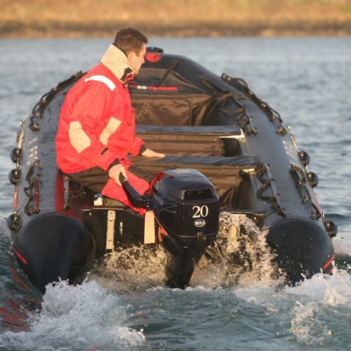 Barco inflável com motor de popa - HEAVY DUTY 320 - 3D MARINE - dobrável / open / de pesca