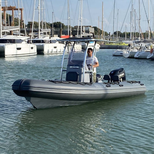 Barco profissional barco-patrulha - 650 - 3D MARINE - com motor de popa / em PVC / em Hypalon®