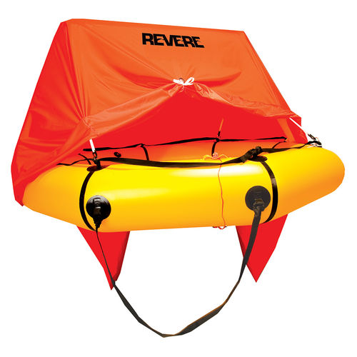 Balsa salva-vidas para barco - COMPACT™ 6 W/CANOPY - Revere Survival Products - costeira / de 6 lugares
