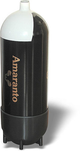 Cilindro de mergulho oxigênio - 12 litres  - Amaranto - em aço