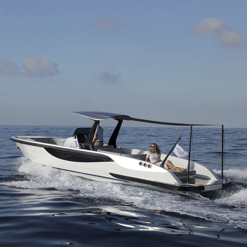 Lancha Express Cruiser com motor de centro - 9.6 M - Yachtwerft Meyer - open / com console central / máx. 12 pessoas