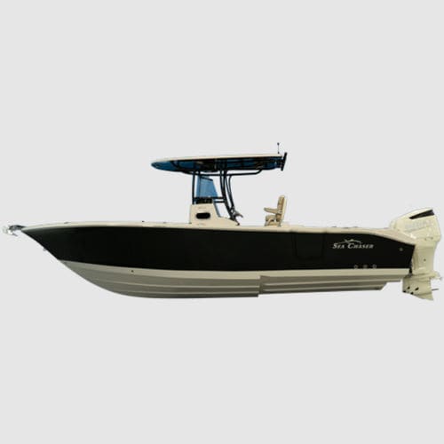 Lancha de console central com motor de popa - 27 HFC - Sea Chaser - elétrica / de alto desempenho / em fibra de vidro