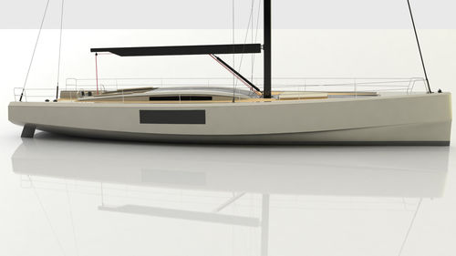 Iate à vela de cruzeiro - 70 - ERYD YACHTS - de popa aberta / com gurupés / com duas rodas de leme