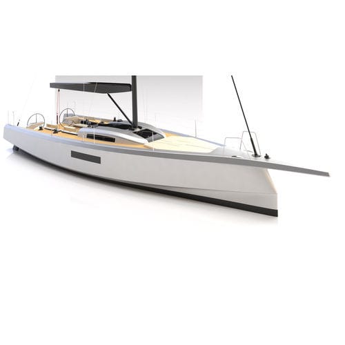 Veleiro de cruzeiro costeiro - 43  - ERYD YACHTS - com gurupés / com duas rodas de leme