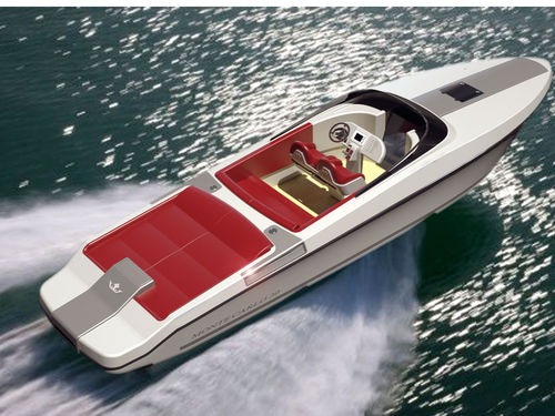 Lancha de proa aberta com motor de centro - MONTECARLO 30 - ERYD YACHTS - bimotor / com console dupla / open