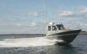 Barco profissional barco de pesca profissional - 36' Lobster  - ABCO Industries Limited - com motor de centro hidrojato / em alumínio
