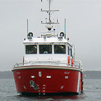 Barco profissional barco para pesquisa científica - Kelso - ABCO Industries Limited - com motor de centro / em alumínio