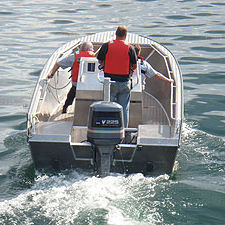 Barco profissional barco de trabalho - 20 Center Console - ABCO Industries Limited - com motor de popa / em alumínio