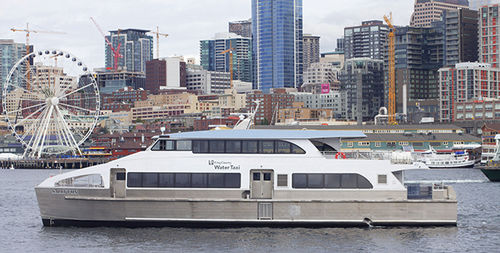 Ferry de passageiros catamarã - 105′  - All American Marine - em alumínio / de alta velocidade