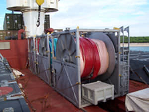 Enrolador de mangueira para navio - ABLTS - Appleton Marine Inc