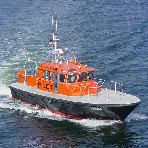 Barco profissional barco para transporte de pilotos - Chesapeake Class - Gladding-Hearn Shipbuilding, Duclos Corporation - com motor de centro