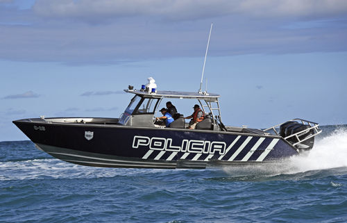 Barco profissional barco-patrulha - 36 FEARLESS - Metal Shark Aluminum Boats - com motor de popa / em alumínio