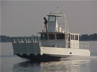 Barco profissional barco de desembarque - St. Lawrence - Metalcraft Marine Inc - com motor de centro hidrojato / em alumínio