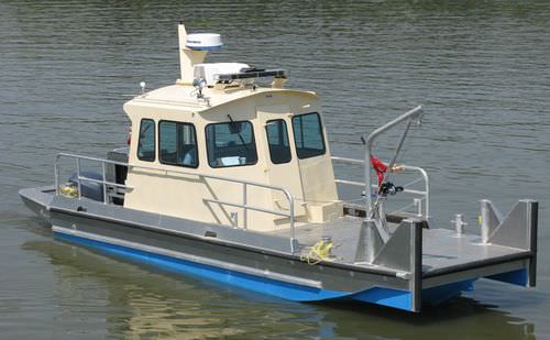Barco profissional barco salva-vidas - 3010BV - Scully's Aluminum Boats - com motor de popa / em alumínio