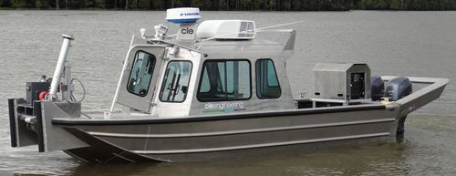 Barco profissional barco de trabalho - 2484VWB2 - Scully's Aluminum Boats - com motor de popa / em alumínio