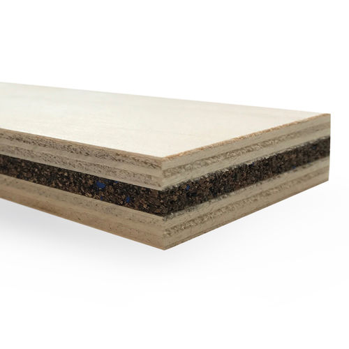 Painel sanduíche para isolamento acústico - CR-600 Poplar - Kuiper Holland - Superyacht Interior Panels - em borracha / em cortiça / em madeira compensada