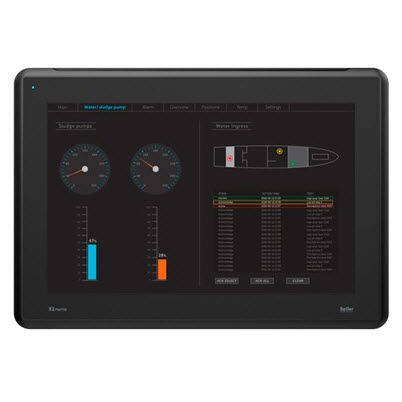 Operador terminal náutico - 15 HB  - Beijer Electronics - com tela sensível ao toque PCT