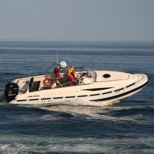 Barco inflável com motor de popa - ARROW - Parker RIBS - com motor de centro / a diesel / bimotor