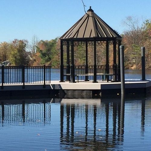 Píer flutuante - Gazebo/Patio - AccuDock - de atracação / para marina