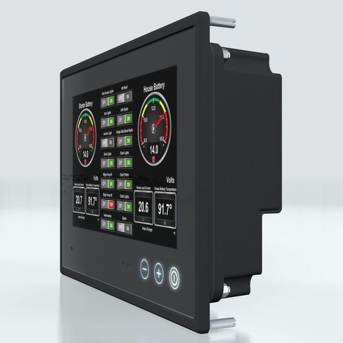 Painel PC para navio - HD 08T30 MMC - Hatteland Display AS - de embutir / com tela sensível ao toque / embutido